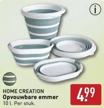 ALDI HOME CREATION Opvouwbare emmer aanbieding