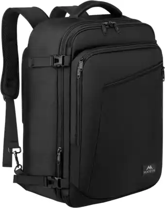 Amazon MATEIN reisrugzak handbagage vliegtuig, zwart, X-Large, Zakelijk aanbieding
