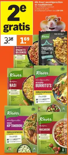 Albert Heijn Alle Knorr wereldgerechten en maaltijdmixen aanbieding