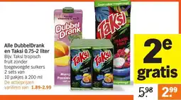 Albert Heijn Alle DubbelDrank en Taksi aanbieding
