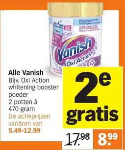 Albert Heijn Alle Vanish aanbieding