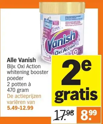 Albert Heijn Alle Vanish aanbieding