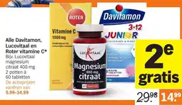Albert Heijn Alle Davitamon, Lucovitaal en Roter vitamine C aanbieding