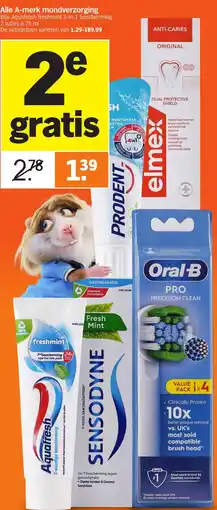 Albert Heijn Alle A-merk mondverzorging aanbieding