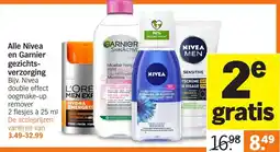 Albert Heijn Alle Nivea en Garnier gezichtsverzorging aanbieding
