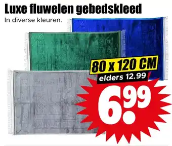 Dirk Luxe fluwelen gebedskleed aanbieding