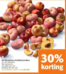 Albert Heijn AH Nectarines of wilde perziken aanbieding