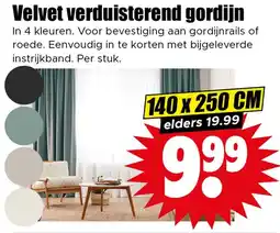 Dirk Velvet verduisterend gordijn aanbieding