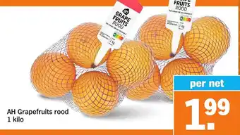 Albert Heijn AH Grapefruits rood aanbieding