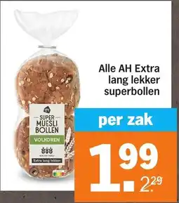 Albert Heijn Alle AH Extra lang lekker superbollen aanbieding