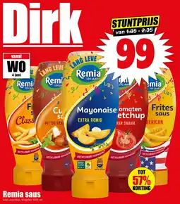 Dirk Remia saus aanbieding