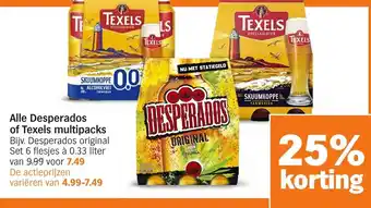 Albert Heijn Alle Desperados of Texels multipacks aanbieding