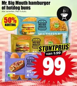 Dirk Mr. Big Mouth hamburger of hotdog buns aanbieding