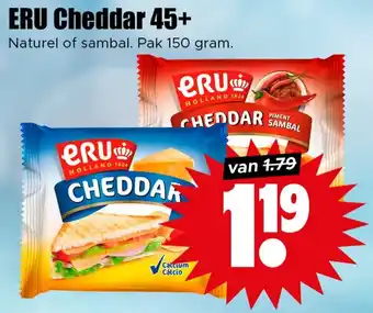 Dirk ERU Cheddar 45+ aanbieding