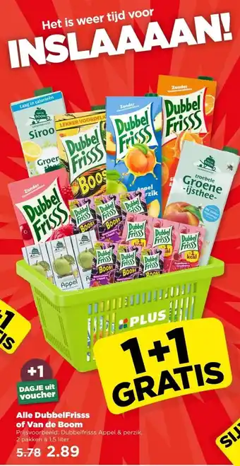 PLUS Alle DubbelFrisss of Van de Boom aanbieding