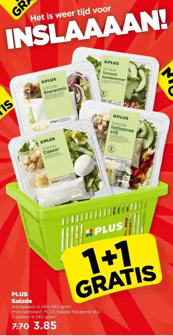 PLUS PLUS Salade aanbieding