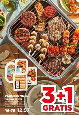 PLUS PLUS BBQ Vlees, vegan of vis aanbieding