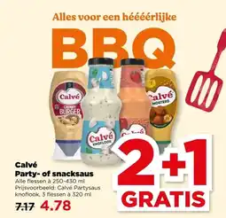 PLUS Calvé Party- of snacksaus aanbieding