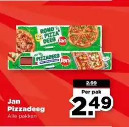 PLUS Jan Pizzadeeg aanbieding