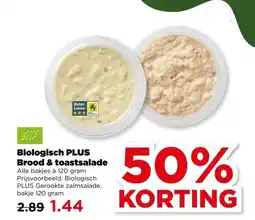 PLUS Biologisch PLUS Brood & toastsalade aanbieding