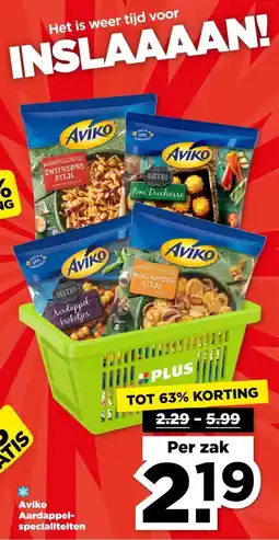 PLUS Aviko Aardappel- specialiteiten aanbieding