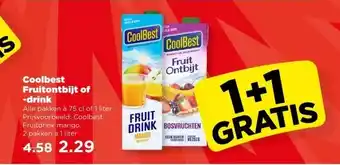 PLUS Coolbest Fruitontbijt of -drink aanbieding