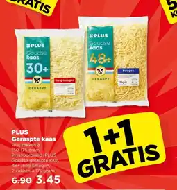 PLUS PLUS Geraspte kaas aanbieding