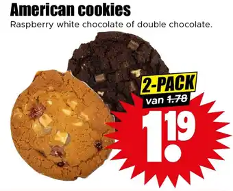 Dirk American cookies aanbieding