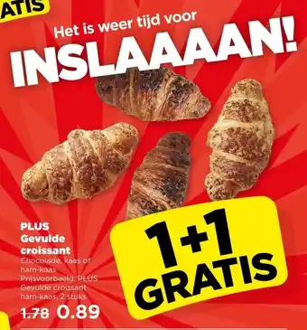 PLUS PLUS Gevulde croissant aanbieding