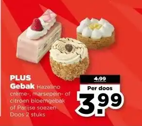 PLUS PLUS Gebak aanbieding