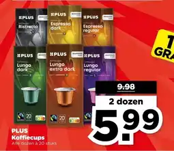 PLUS PLUS Koffiecups aanbieding