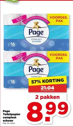 PLUS Page Toiletpapier compleet schoon aanbieding