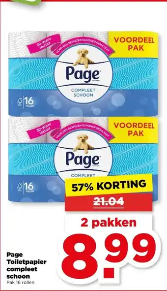 PLUS Page Toiletpapier compleet schoon aanbieding