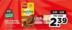 PLUS Liga of Belvita Tussendoortjes aanbieding