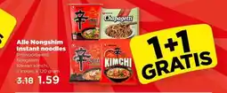 PLUS Alle Nongshim Instant noodles aanbieding