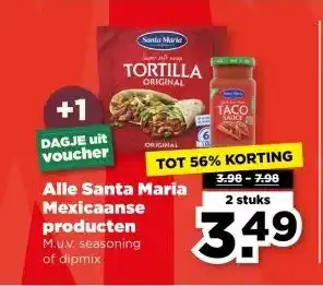 PLUS Alle Santa Maria Mexicaanse producten aanbieding