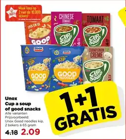 PLUS Unox Cup a soup of good snacks aanbieding
