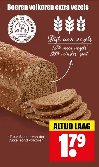 Dirk Boeren volkoren extra vezels aanbieding