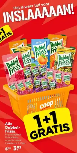 Coop Alle Dubbelfrisss aanbieding