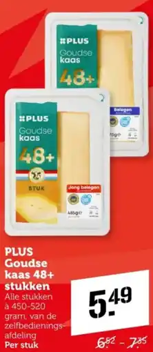 Coop PLUS Goudse kaas 48+ stukken aanbieding
