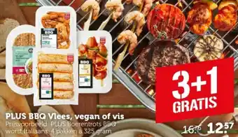Coop PLUS BBQ Vlees, vegan of vis aanbieding