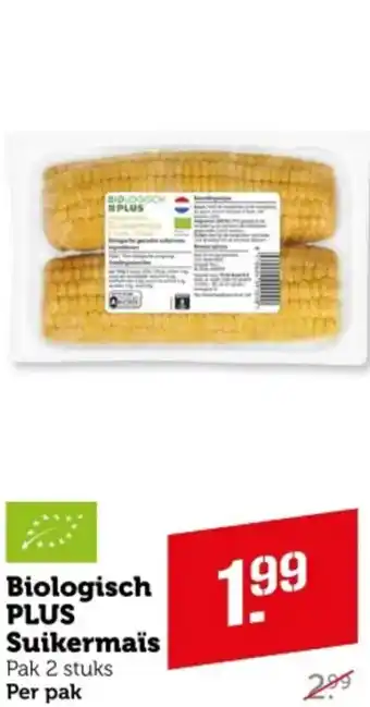Coop Biologisch PLUS Suikermaïs aanbieding
