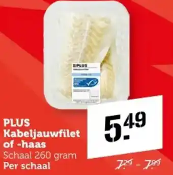 Coop PLUS Kabeljauwfilet of haas aanbieding