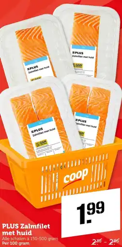 Coop PLUS Zalmfilet met huid aanbieding