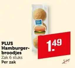Coop PLUS Hamburgerbroodjes aanbieding