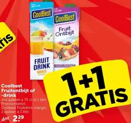 Coop Coolbest Fruitontbijt of drink aanbieding