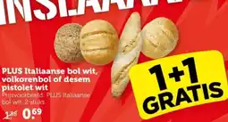Coop PLUS Italiaanse bol wit, volkorenbol of desem pistolet wit aanbieding