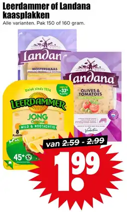 Dirk Leerdammer of Landana kaasplakken aanbieding