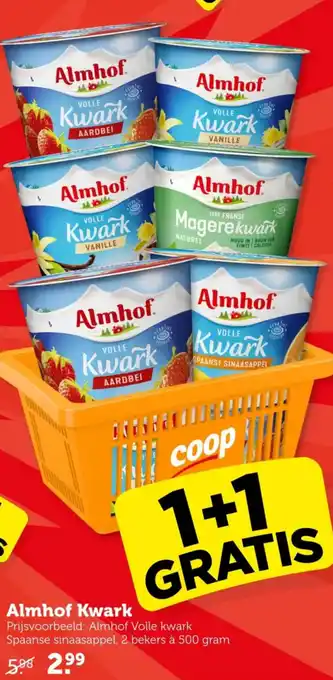 Coop Almhof Kwark aanbieding