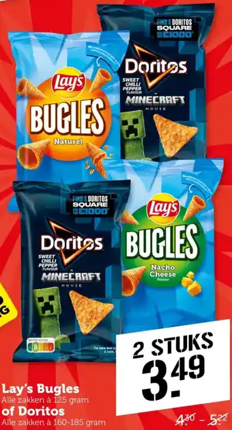 Coop Lay's Bugles of Doritos aanbieding
